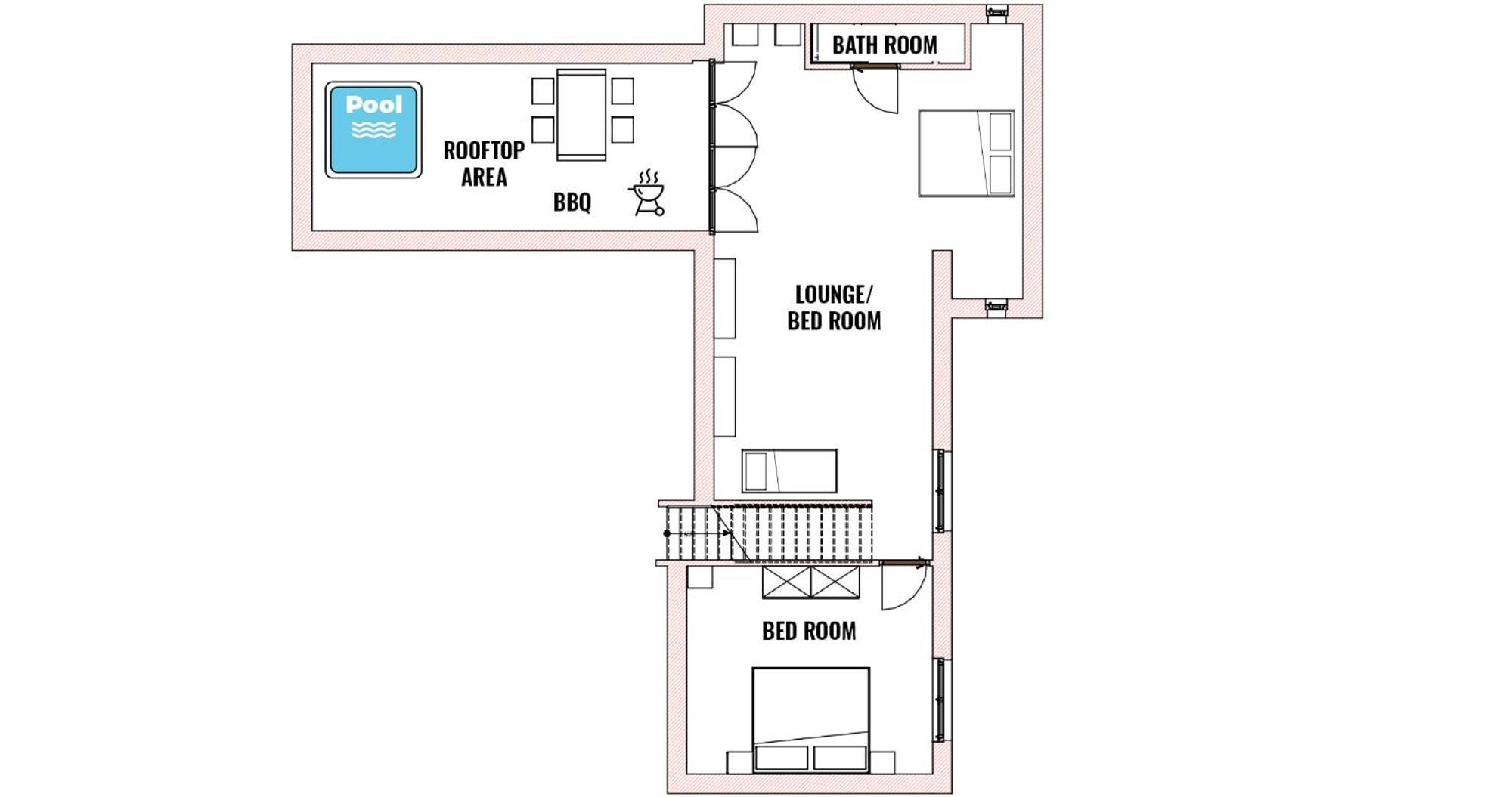 6 Maisonette-penthouse Pool Dachterrasse Luxus Apartment München
